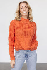 Syracuse Chunky Knit Sweater | Orange - Baltic Born