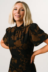 Tana Mock Neck Jumpsuit | Espresso Print - Baltic Born