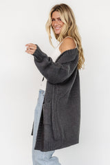 Theodora Knit Cardigan | Charcoal - Baltic Born