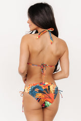 Tulum Ruched Bikini Bottom | Multi Print - Baltic Born