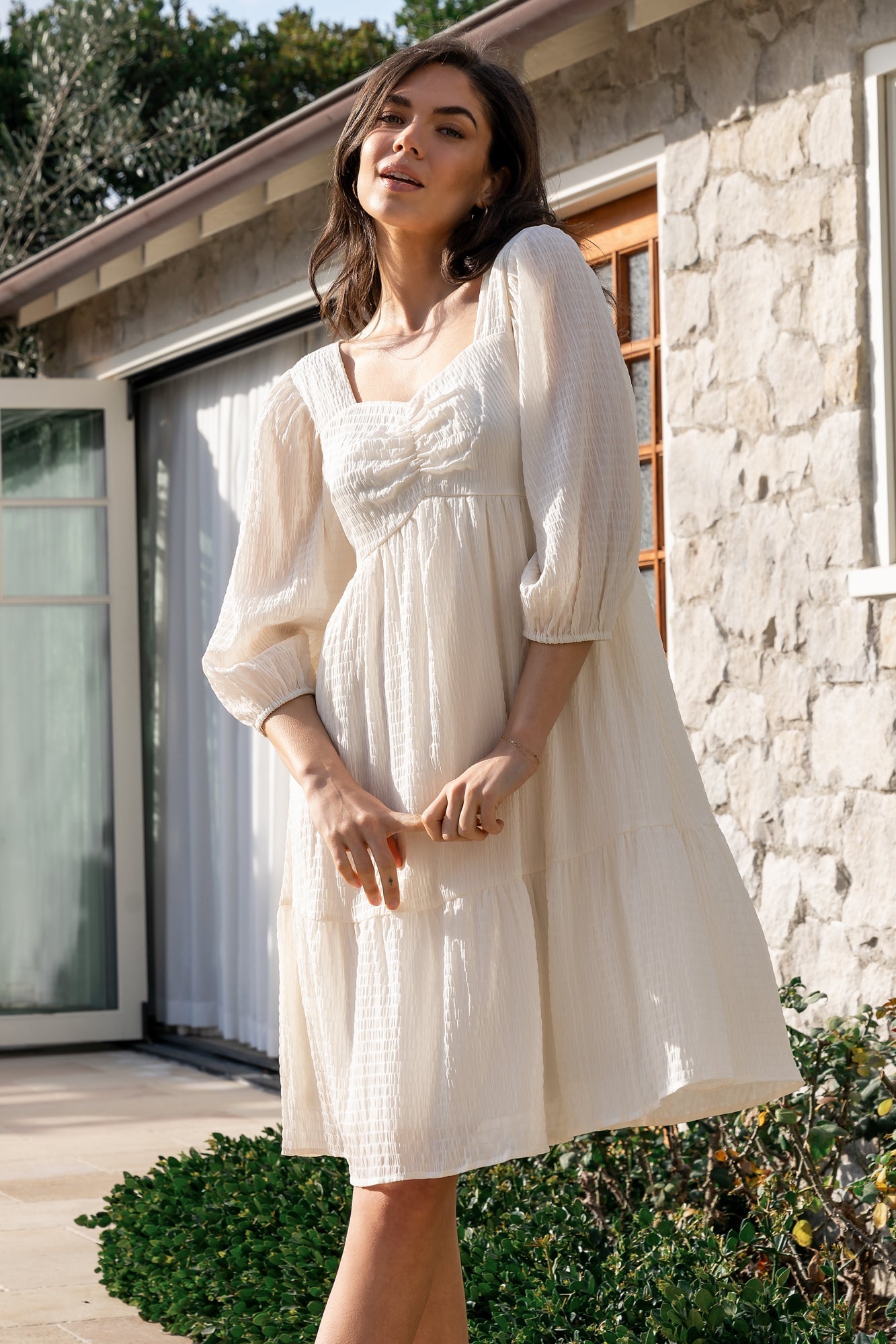 Vaeda Midi Dress | Cream - Baltic Born