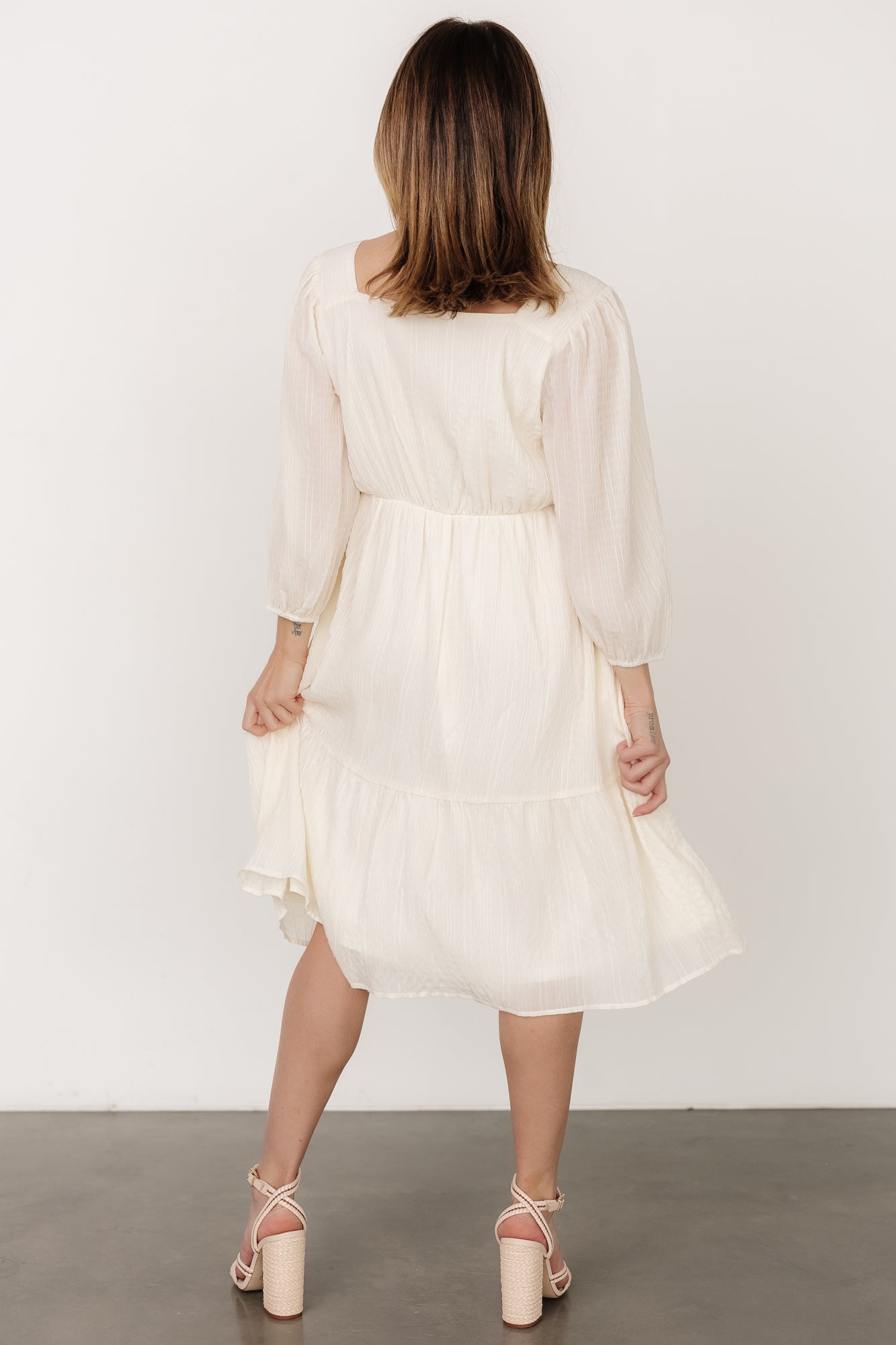 Vaeda Midi Dress | Cream - Baltic Born