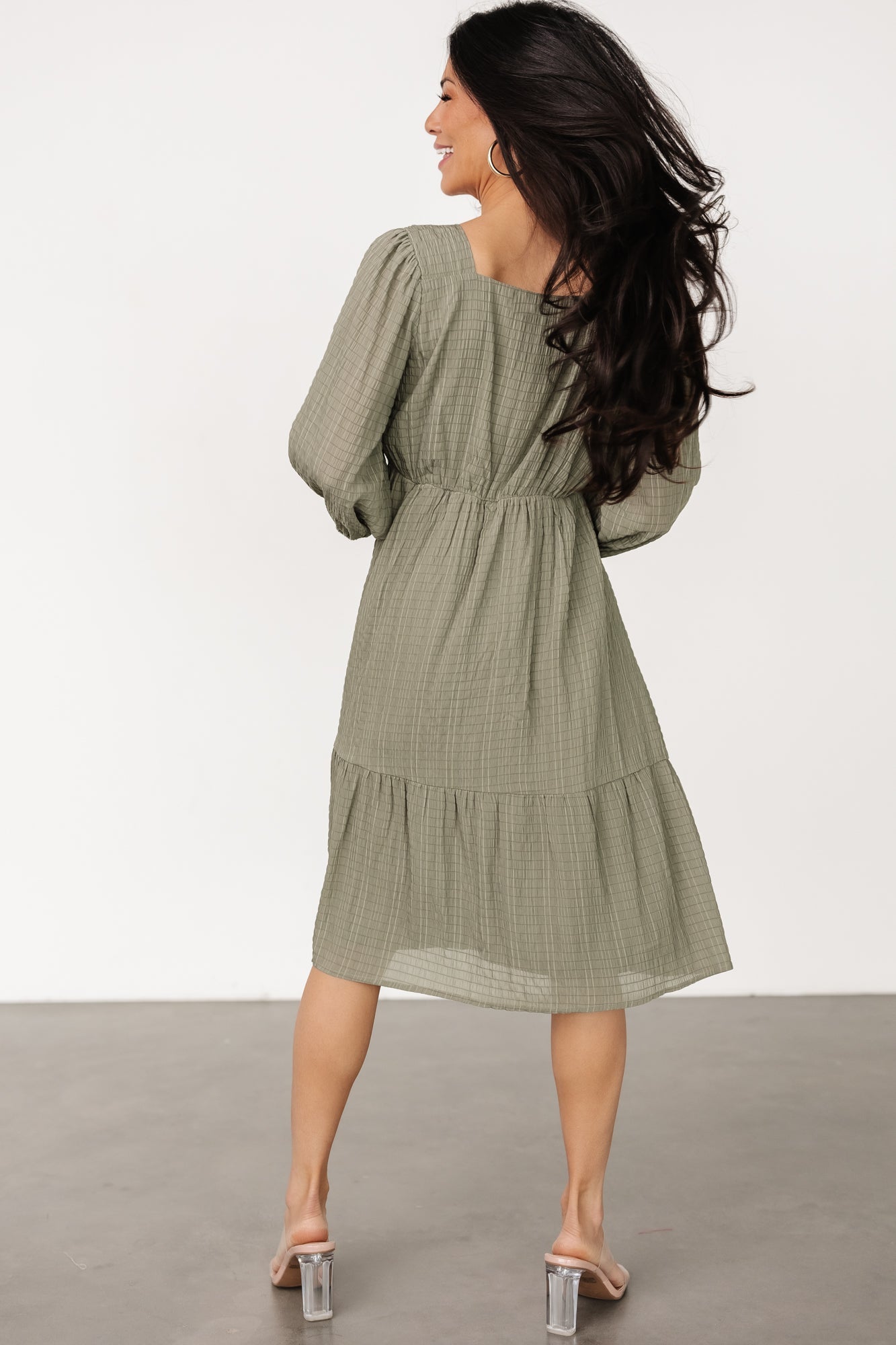 Vaeda Midi Dress | Olive - Baltic Born