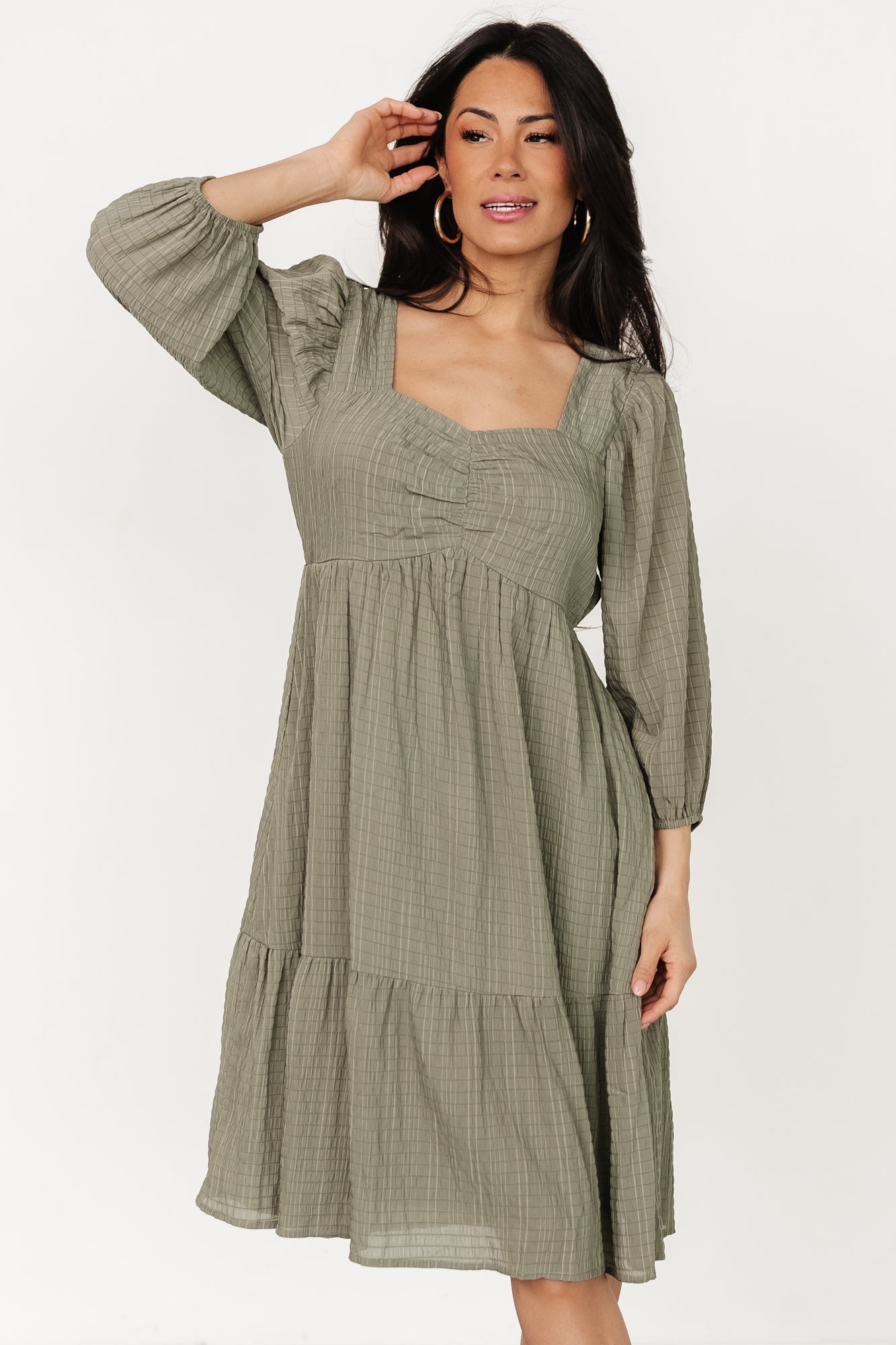 Vaeda Midi Dress | Olive - Baltic Born