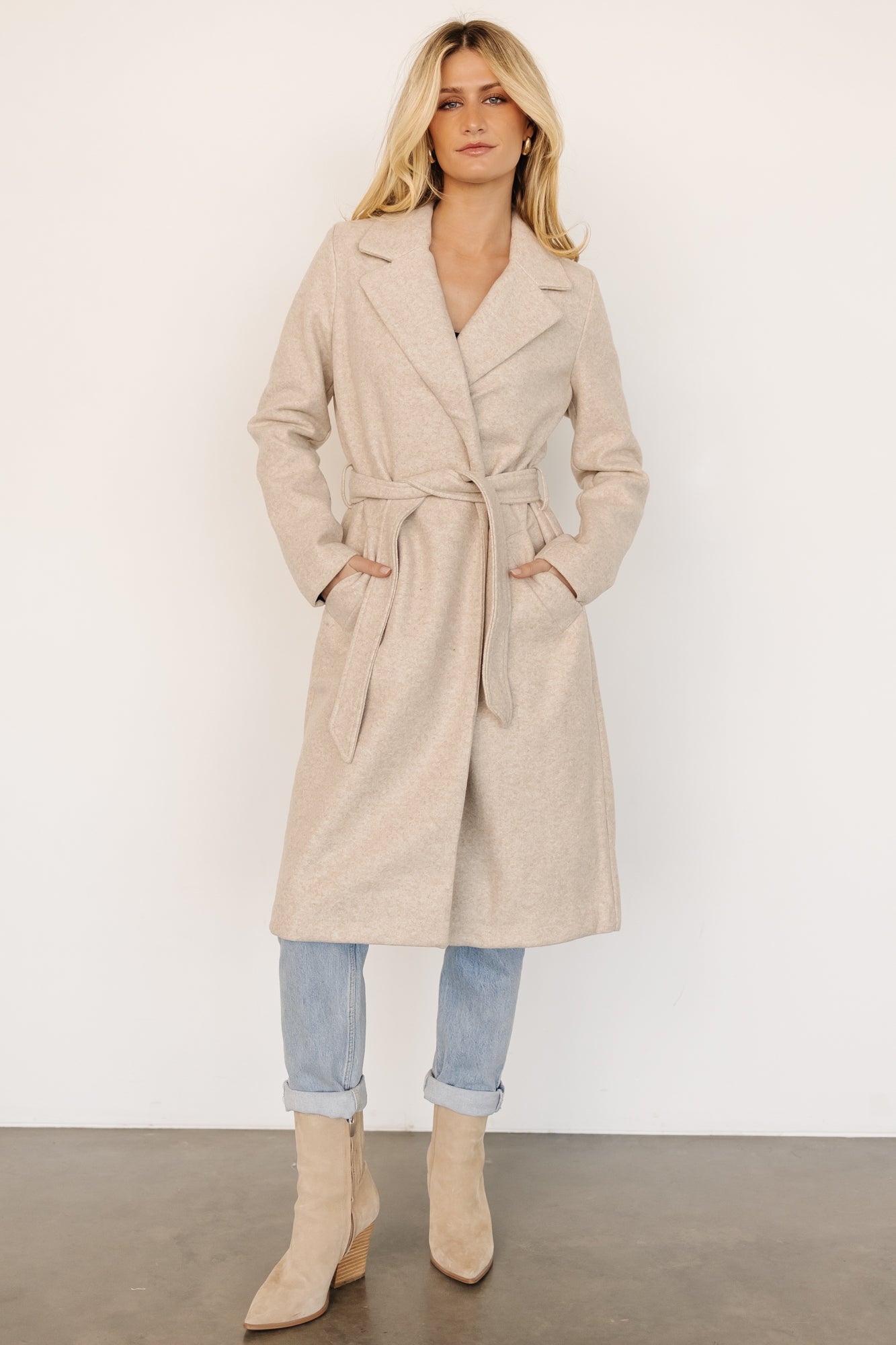 Valdez Long Coat | Oatmeal - Baltic Born