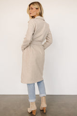 Valdez Long Coat | Oatmeal - Baltic Born
