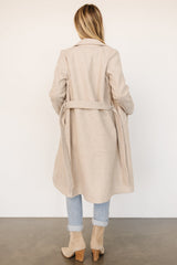 Valdez Long Coat | Oatmeal - Baltic Born